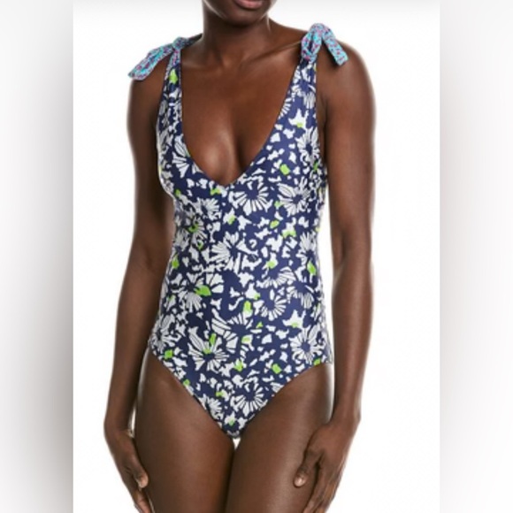 Tanya Taylor x Summersalt Limited Edition Brushstroke One-Piece Swimsuit Size 4 - Picture 1 of 13